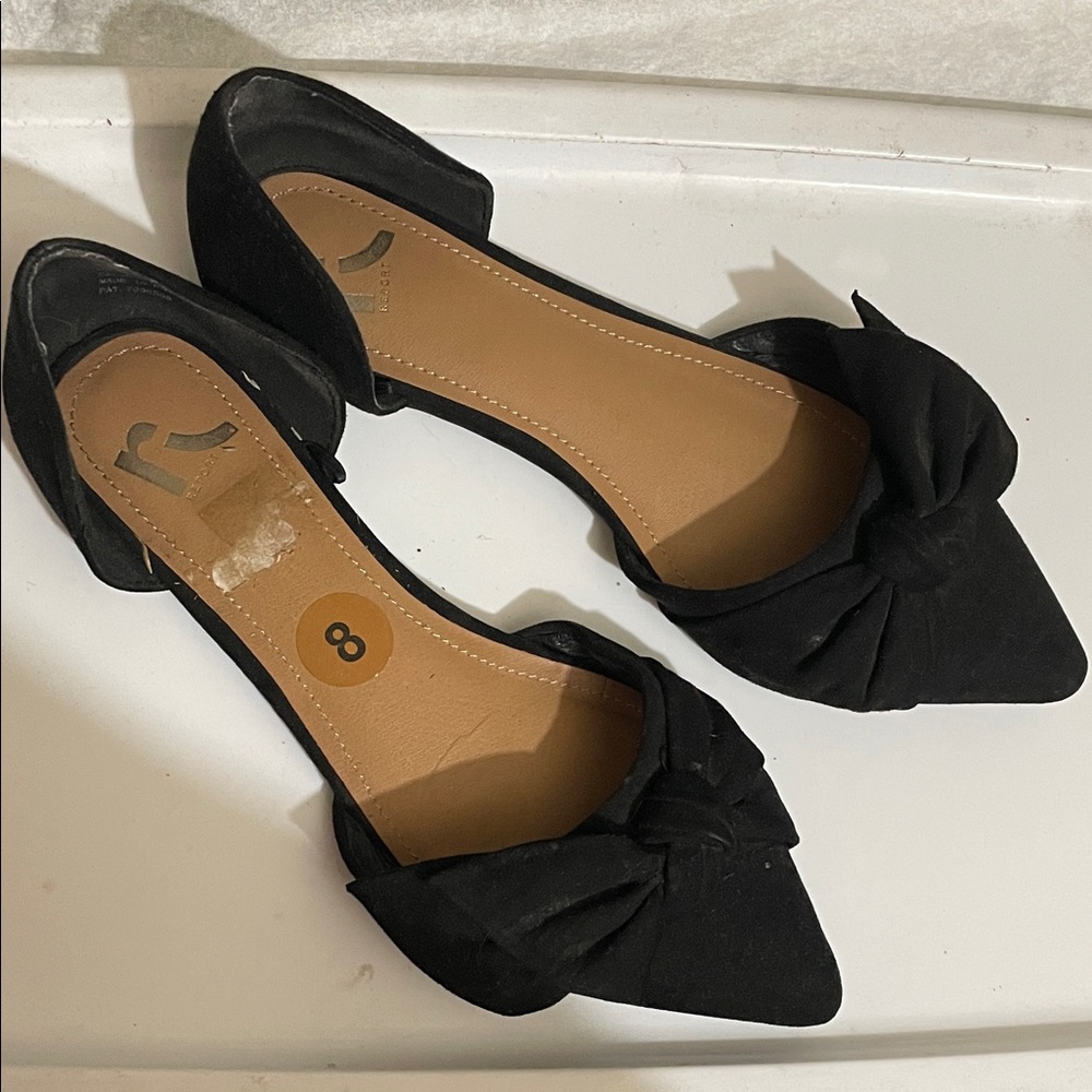 Elegant Black Women's Shoes with Bow